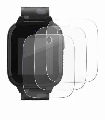 Immagine del dispositivo Xplora XGO3 (2a Gen.) con un'ampia varietà di protezioni per lo schermo.
