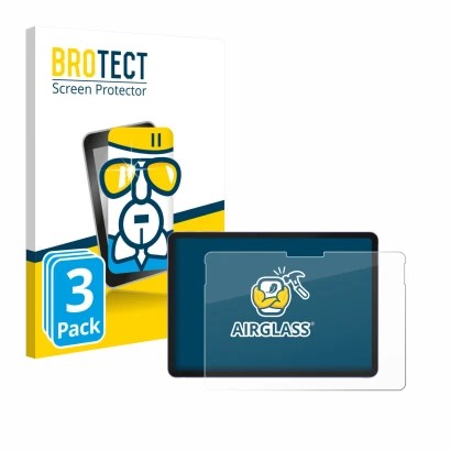 Parte frontale di una confezione del prodotto con il logo del marchio BROTECT. Accanto è raffigurato il dispositivo Microsoft 