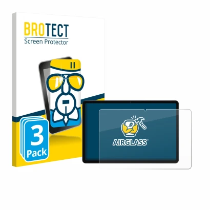 Parte frontale di una confezione del prodotto con il logo del marchio BROTECT. Accanto è raffigurato il dispositivo Xiaomi Red