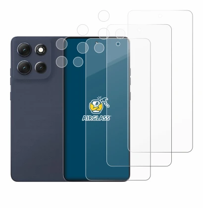 Immagine del dispositivo Motorola Moto G86 Power (Fronte+Fotocamera) con un'ampia varietà di protezioni per lo schermo.