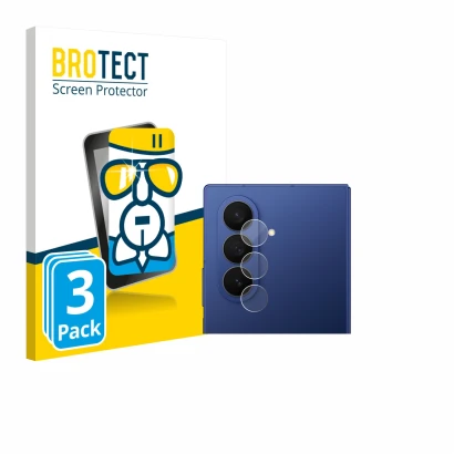 Parte frontale di una confezione del prodotto con il logo del marchio BROTECT. Accanto è raffigurato il dispositivo Samsung Ga