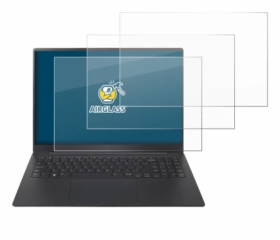 Immagine del dispositivo LG gram Pro 16 2025 con un'ampia varietà di protezioni per lo schermo.