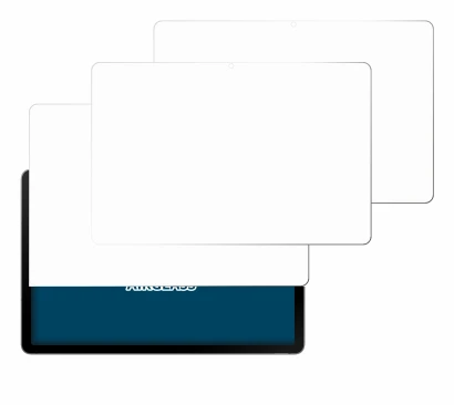 Immagine del dispositivo Samsung Galaxy Tab S10 Lite con un'ampia varietà di protezioni per lo schermo.