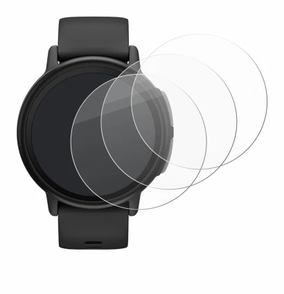 Immagine del dispositivo Garmin Bounce 2 con un'ampia varietà di protezioni per lo schermo.