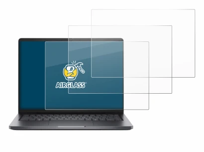 Immagine del dispositivo Dell Pro 14 con un'ampia varietà di protezioni per lo schermo.