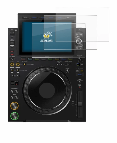 Immagine del dispositivo Pioneer CDJ 3000X con un'ampia varietà di protezioni per lo schermo.