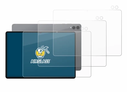 Immagine del dispositivo Samsung Galaxy Tab S11 Ultra (Fronte+Fotocamera) con un'ampia varietà di protezioni per lo schermo.