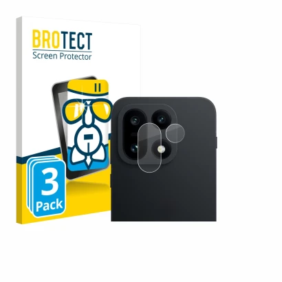 Parte frontale di una confezione del prodotto con il logo del marchio BROTECT. Accanto è raffigurato il dispositivo OnePlus 15