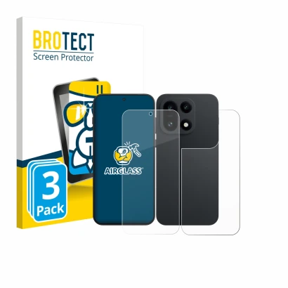 Parte frontale di una confezione del prodotto con il logo del marchio BROTECT. Accanto è raffigurato il dispositivo OnePlus 15