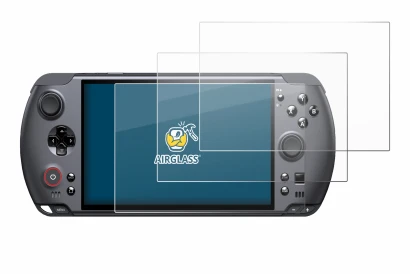 Immagine del dispositivo GPD Win 5 con un'ampia varietà di protezioni per lo schermo.