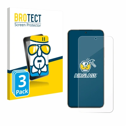 Parte frontale di una confezione del prodotto con il logo del marchio BROTECT. Accanto è raffigurato il dispositivo Honor Magi