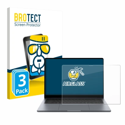 Parte frontale di una confezione del prodotto con il logo del marchio BROTECT. Accanto è raffigurato il dispositivo Samsung Ga