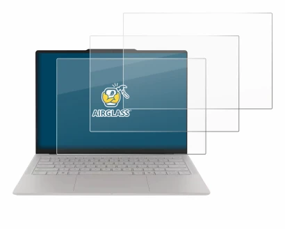 Immagine del dispositivo Lenovo Yoga Slim 7i Ultra Gen 11 Aura Edition 14" con un'ampia varietà di protezioni per lo schermo.