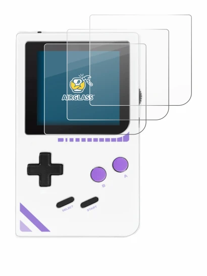 Immagine del dispositivo Modretro Chromatic con un'ampia varietà di protezioni per lo schermo.