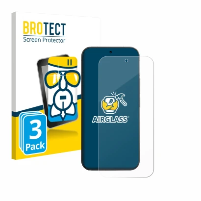 Parte frontale di una confezione del prodotto con il logo del marchio BROTECT. Accanto è raffigurato il dispositivo Vivo V70 c