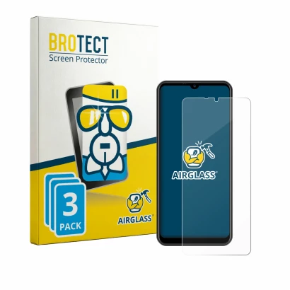 Parte frontale di una confezione del prodotto con il logo del marchio BROTECT. Accanto è raffigurato il dispositivo Invens NOT
