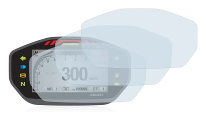 Immagine del dispositivo Ducati Monster 1200 Colour-TFT-Display con un'ampia varietà di protezioni per lo schermo.