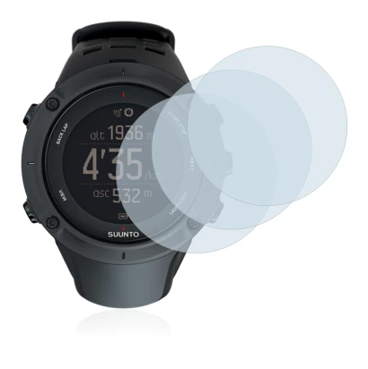 Immagine del dispositivo Suunto Ambit3 Peak Black con un'ampia varietà di protezioni per lo schermo.