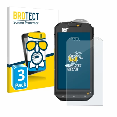 Parte frontale di una confezione del prodotto con il logo del marchio BROTECT. Accanto è raffigurato il dispositivo Caterpilla