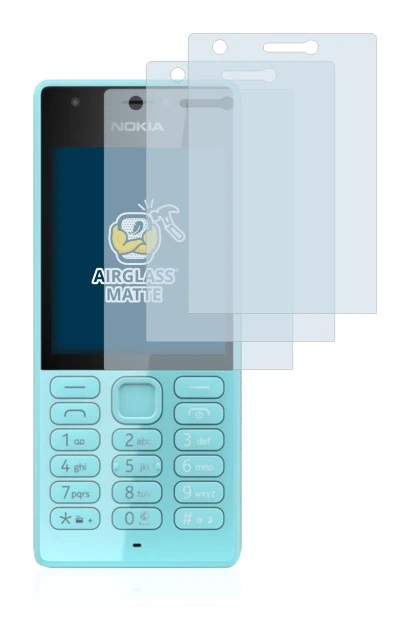 Immagine del dispositivo Nokia 216 con un'ampia varietà di protezioni per lo schermo.