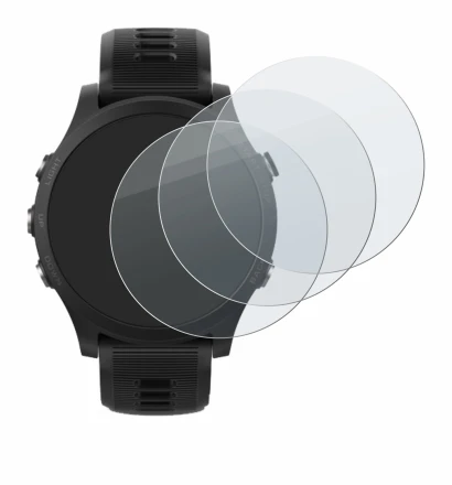 Immagine del dispositivo Garmin Forerunner 935 con un'ampia varietà di protezioni per lo schermo.