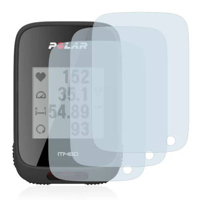 Immagine del dispositivo Polar M460 con un'ampia varietà di protezioni per lo schermo.