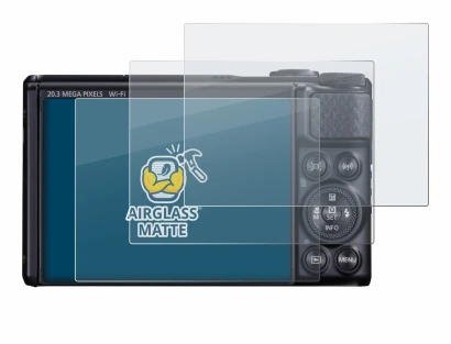 Immagine del dispositivo Canon PowerShot SX740 HS con un'ampia varietà di protezioni per lo schermo.