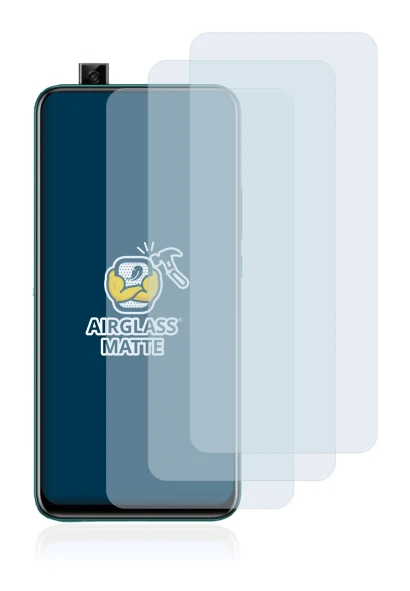 Immagine del dispositivo Huawei P smart Z con un'ampia varietà di protezioni per lo schermo.