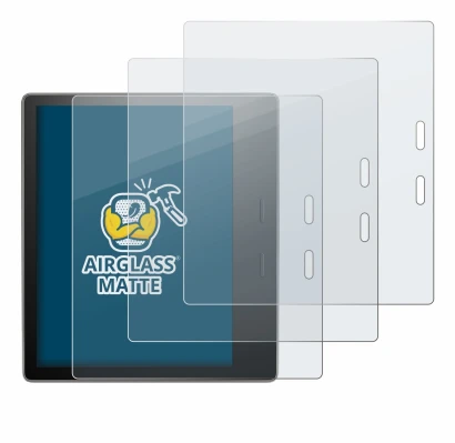 Immagine del dispositivo Amazon Kindle Oasis 2019 (10a Gen.) con un'ampia varietà di protezioni per lo schermo.