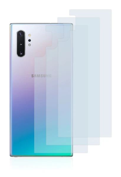 Immagine del dispositivo Samsung Galaxy Note 10 Plus (Posteriore) con un'ampia varietà di protezioni per lo schermo.