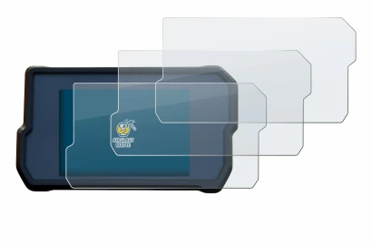 Immagine del dispositivo KTM 790 Adventure 2019+ con un'ampia varietà di protezioni per lo schermo.