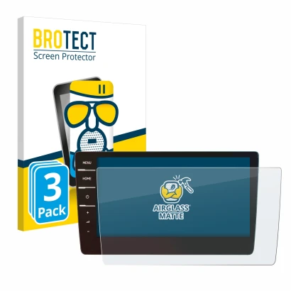 Parte frontale di una confezione del prodotto con il logo del marchio BROTECT. Accanto è raffigurato il dispositivo Volkswagen