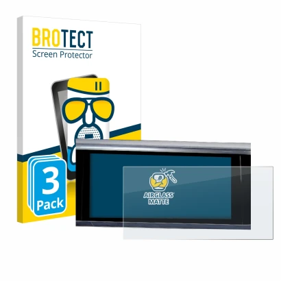 Parte frontale di una confezione del prodotto con il logo del marchio BROTECT. Accanto è raffigurato il dispositivo Audi A6 20