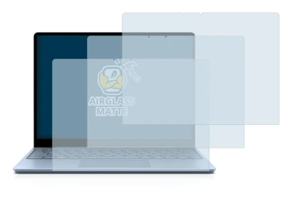 Immagine del dispositivo Microsoft Surface Laptop Go con un'ampia varietà di protezioni per lo schermo.