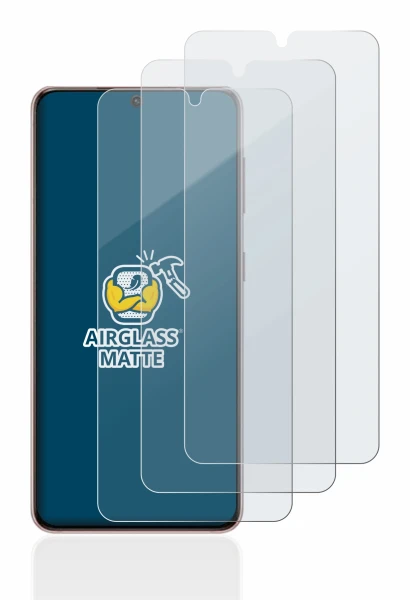 Immagine del dispositivo Samsung Galaxy S21 5G con un'ampia varietà di protezioni per lo schermo.