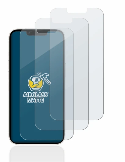 Immagine del dispositivo Apple iPhone 13 con un'ampia varietà di protezioni per lo schermo.