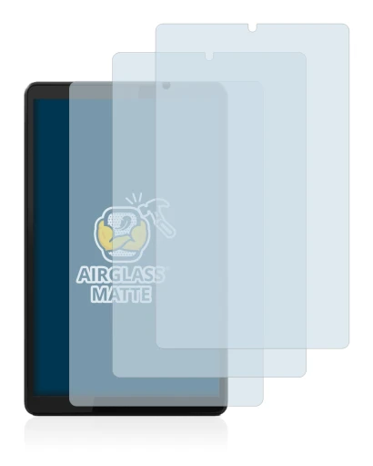 Immagine del dispositivo Lenovo Tab M8 (3a Gen.) con un'ampia varietà di protezioni per lo schermo.