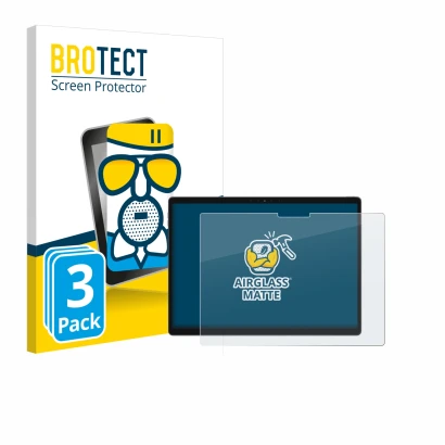 Parte frontale di una confezione del prodotto con il logo del marchio BROTECT. Accanto è raffigurato il dispositivo Dell Latit