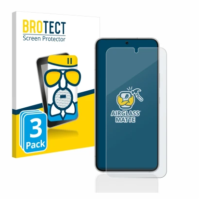 Parte frontale di una confezione del prodotto con il logo del marchio BROTECT. Accanto è raffigurato il dispositivo Samsung Ga