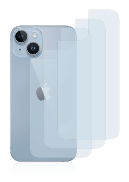 Immagine del dispositivo Apple iPhone 14 (Posteriore) con un'ampia varietà di protezioni per lo schermo.