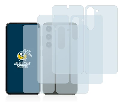 Immagine del dispositivo Samsung Galaxy S23 (Fronte+Retro) con un'ampia varietà di protezioni per lo schermo.