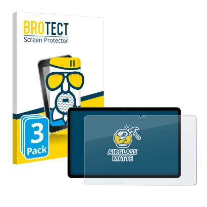 Parte frontale di una confezione del prodotto con il logo del marchio BROTECT. Accanto è raffigurato il dispositivo Honor Pad 