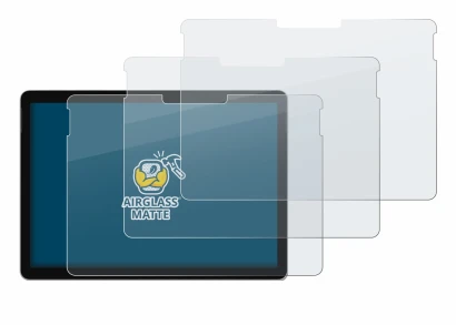 Immagine del dispositivo Microsoft Surface Go 4 con un'ampia varietà di protezioni per lo schermo.