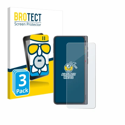 Parte frontale di una confezione del prodotto con il logo del marchio BROTECT. Accanto è raffigurato il dispositivo Timekettle