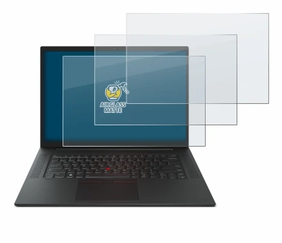 Immagine del dispositivo Lenovo ThinkPad P1 Gen 6 16" con un'ampia varietà di protezioni per lo schermo.