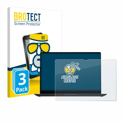 Parte frontale di una confezione del prodotto con il logo del marchio BROTECT. Accanto è raffigurato il dispositivo Samsung Ga