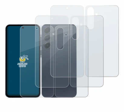 Immagine del dispositivo Samsung Galaxy A55 5G (Fronte+Retro) con un'ampia varietà di protezioni per lo schermo.