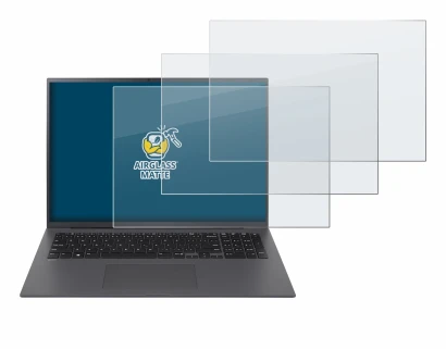 Immagine del dispositivo LG gram 17" 2024 con un'ampia varietà di protezioni per lo schermo.