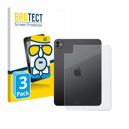 Parte frontale di una confezione del prodotto con il logo del marchio BROTECT. Accanto è raffigurato il dispositivo Apple iPad