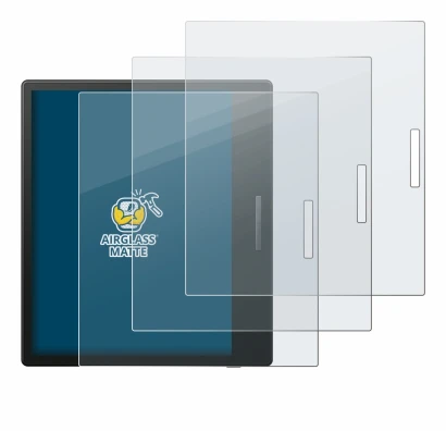 Immagine del dispositivo Boox Go Color 7 con un'ampia varietà di protezioni per lo schermo.